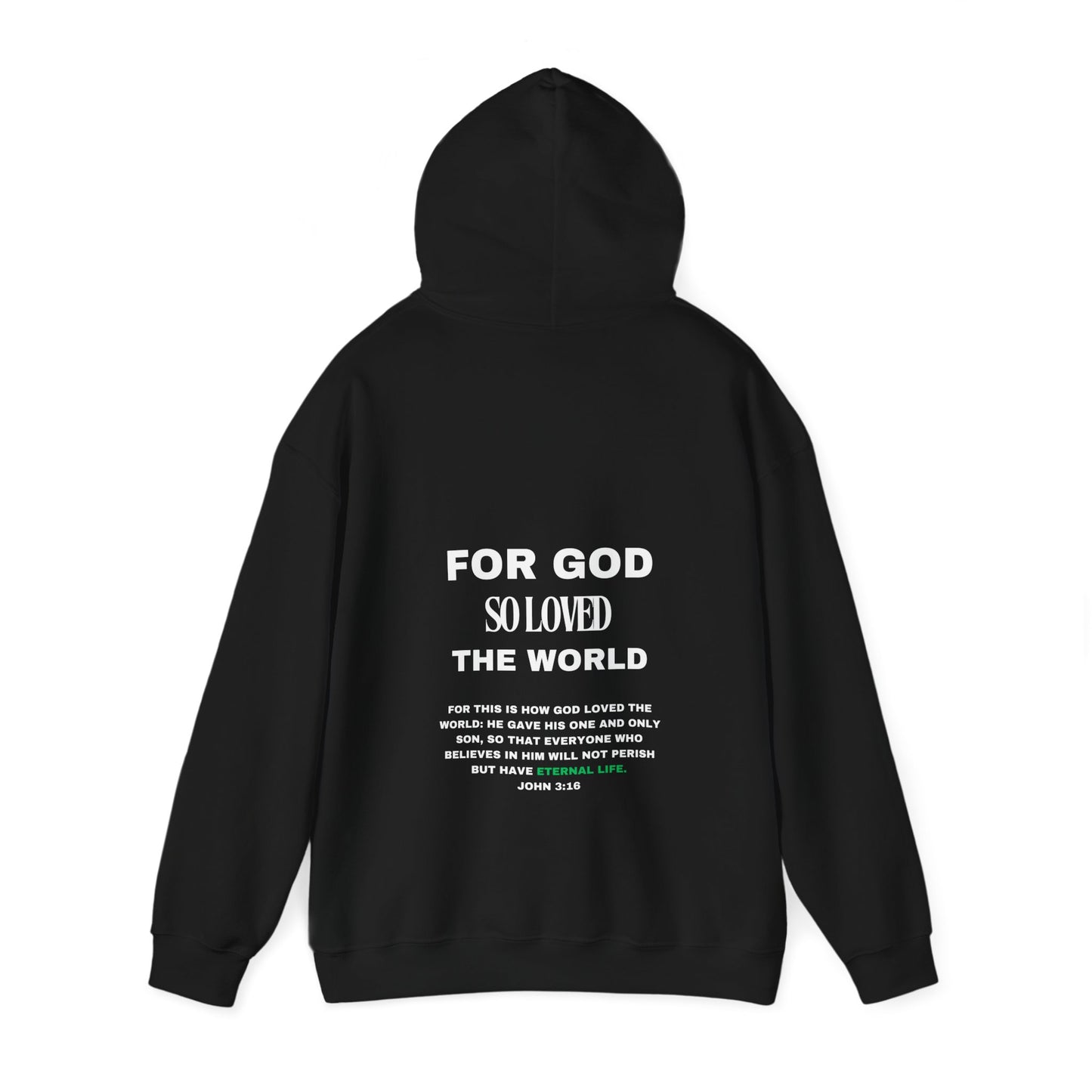 Fibres of Faith™ FOR GOD SO LOVED THE WORLD Hoodie