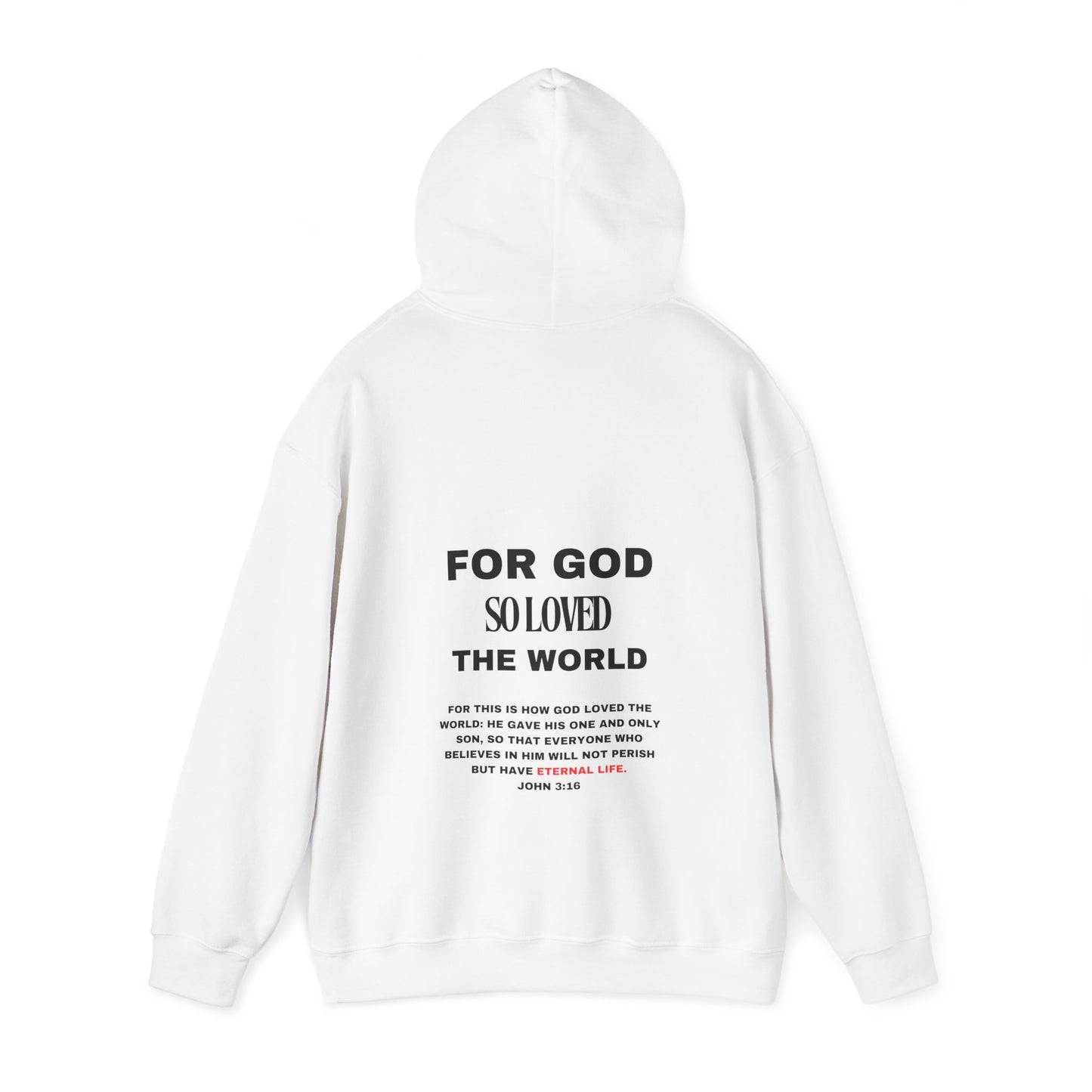 Fibres of Faith™ FOR GOD SO LOVED THE WORLD Hoodie